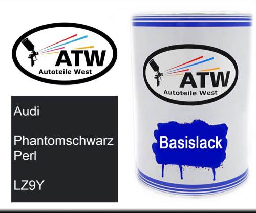 Audi, Phantomschwarz Perl, LZ9Y: 500ml Lackdose, von ATW Autoteile West.